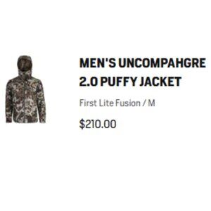 First Lite Uncompahgre 2.0 Puffy Jacket